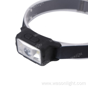 2023 New Rubber Casing Super Bright Motion Sensor Head Lamp Flashlight Waterproof LED Headlight With SMD Flood Light